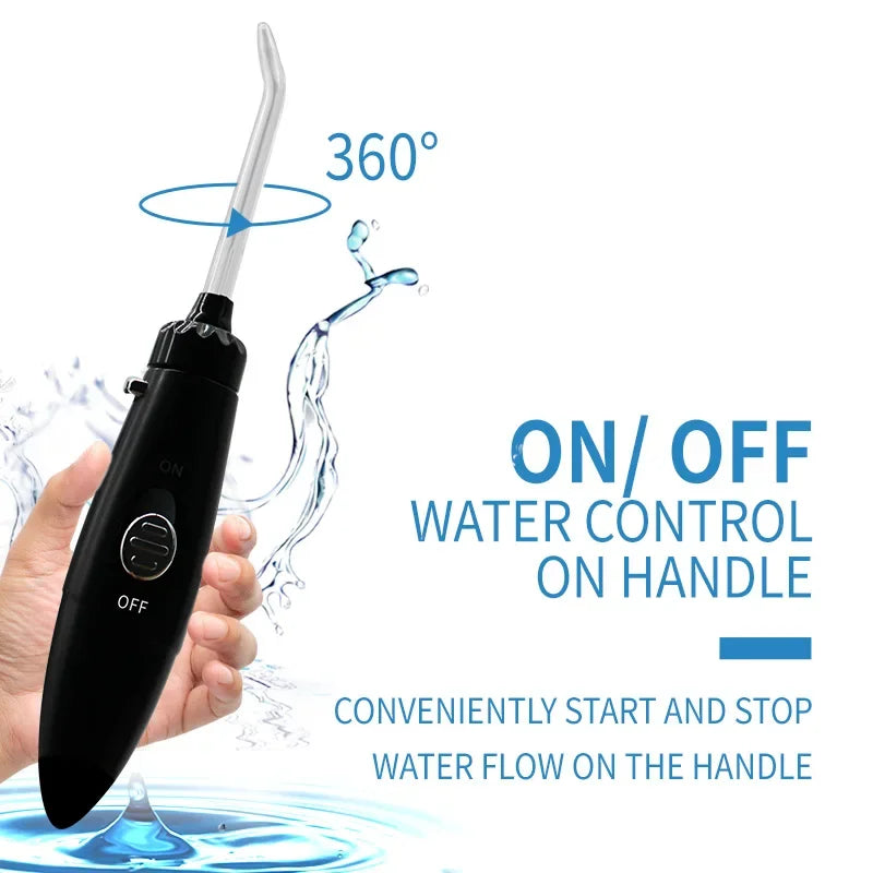 600ML High-Frequency Pulse Water Flosser – Oral Irrigator with 7 Heads for Teeth Whitening & Tartar Removal