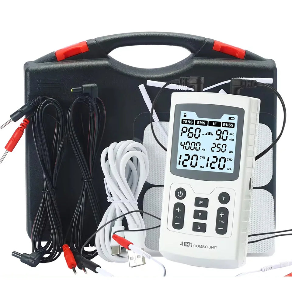 EMS Electric Muscle Stimulator Interferential High-Frequency Medical Physiotherapy Therapy Massager Device IFT RUSS TENS Pulse