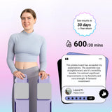 2-in-1 Abs & Ski Board – Portable Core and Leg Trainer Pilates Reformer for Home Gym