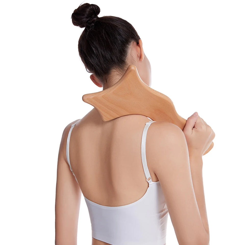 6-in-1 Wood Therapy Massage Roller – Lymphatic Drainage & Anti-Cellulite Massager