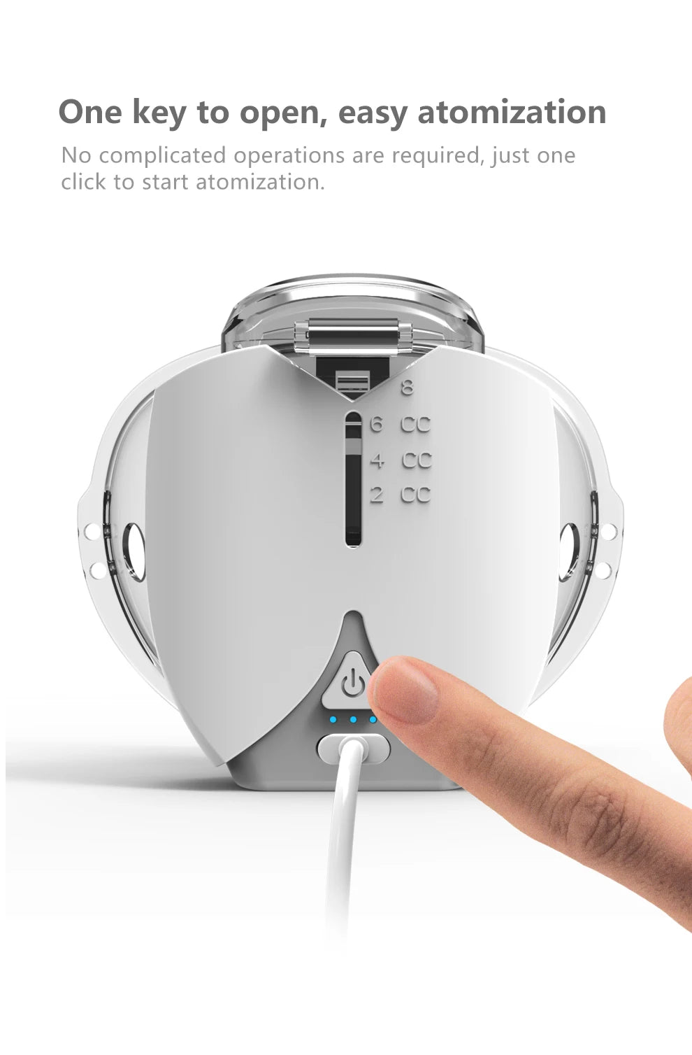 Mini Portable Ultrasonic Nebulizer – Silent Handheld Inhaler for Baby, Kids & Adults with Cough, Asthma & Respiratory Care