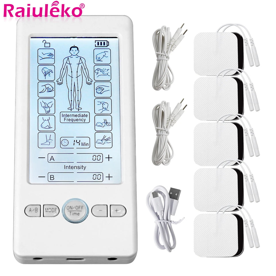 TENS Massager Digital Pulse Body EMS Muscle Stimulator Acupuncture Low Frequency Physiotherapy Slimming Machine Health Care