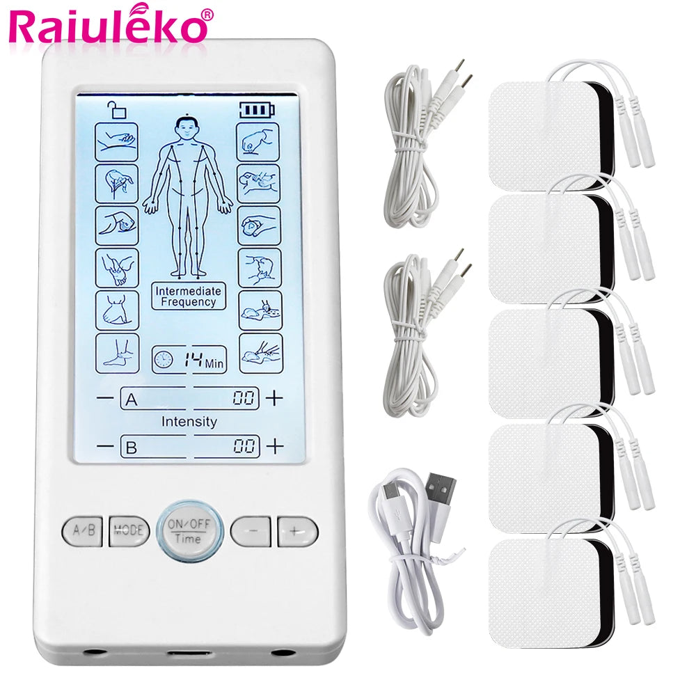 TENS Massager Digital Pulse Body EMS Muscle Stimulator Acupuncture Low Frequency Physiotherapy Slimming Machine Health Care