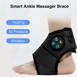 Electric Foot Ankle Massager Heating Foot Compress Vibration Relaxation Brace Belt Plantar Joint Sprain Ankle Support Massager
