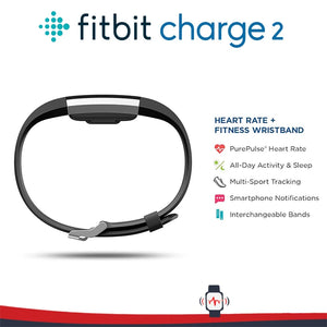 Fitbit Charge 2 Fitness Tracker – Heart Rate Monitor, Sleep & Activity Tracking, GPS, Call Alerts for iOS & Android