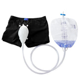Reusable Male Wearable Silicone Urine Bag with Catheter & Drainage System