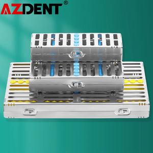 AZDENT Dental Sterilization Rack – Autoclavable Surgical Cassette & Disinfection Tray