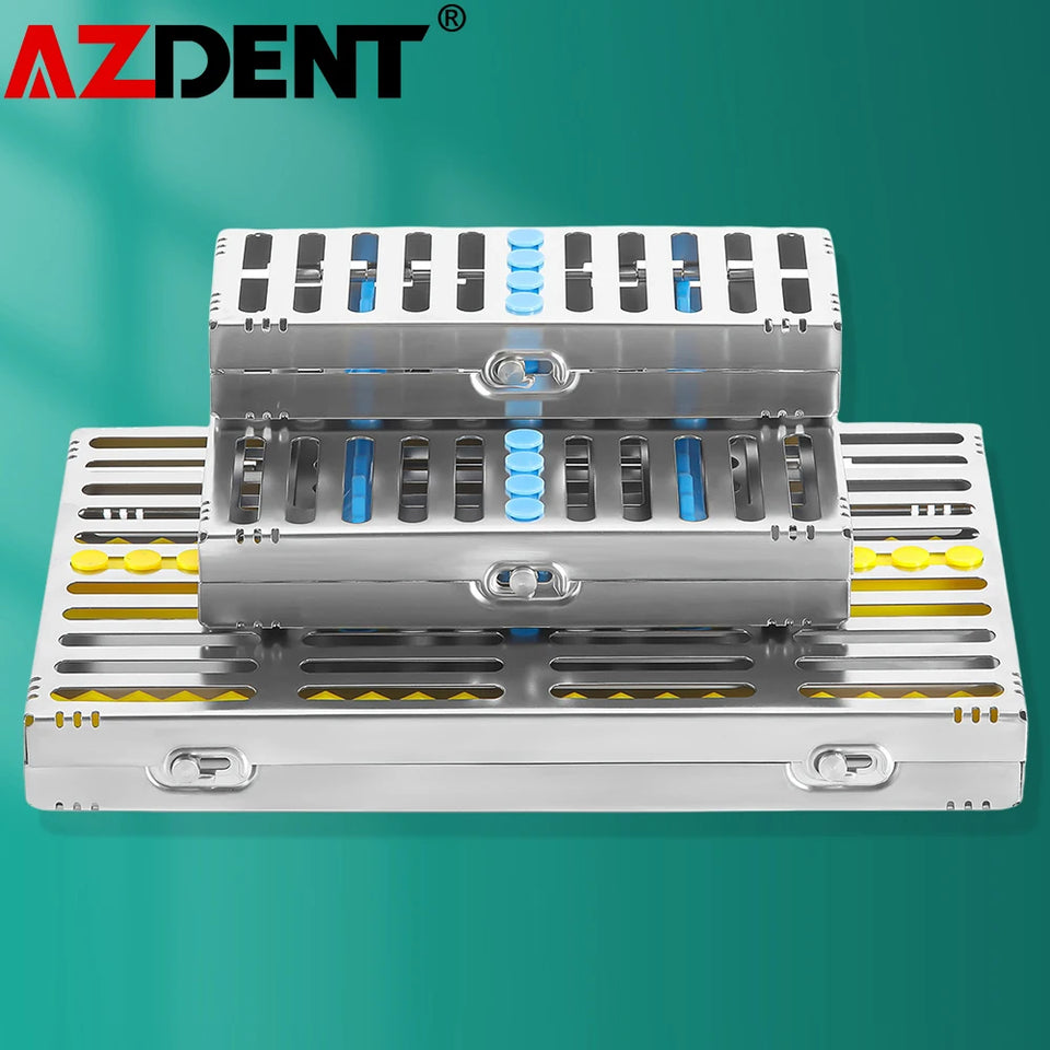 AZDENT Dental Sterilization Rack – Autoclavable Surgical Cassette & Disinfection Tray