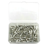 100PCS White Nylon Dental Polishing Brushes – Flat Latch-Type Teeth Polisher for Dentists & Labs