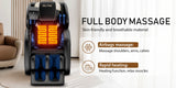 Zero Gravity Full Body Massage Chair with Heat, Airbags & Foot Roller