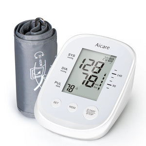AICARE Automatic Upper Arm Blood Pressure Monitor – Digital BP Machine with Pulse Detection