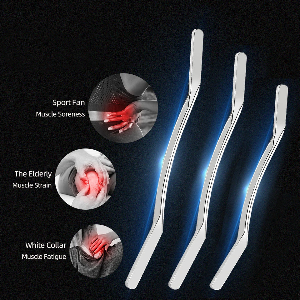 1Pcs Sport Stainless Steel Long Gua Sha Tool-Guasha Long Bar Muscle Scraping Massage Tools-Help Relieve Sore Muscles Soft Tissue