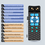 Upgrade Large Area Vibration Airbag Swing Heated Neck Massager Full Body Massage Mat Mattress Traction Lumbar with Remote Contro
