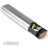 7-Day Premium Aluminum Pill Organizer – Large Capacity Weekly Pill Box for Vitamins, Supplements & Medicine