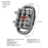 42-Head Fascia Massage Gun – High-Frequency Muscle Massager for Back, Neck, Shoulder & Waist Relief