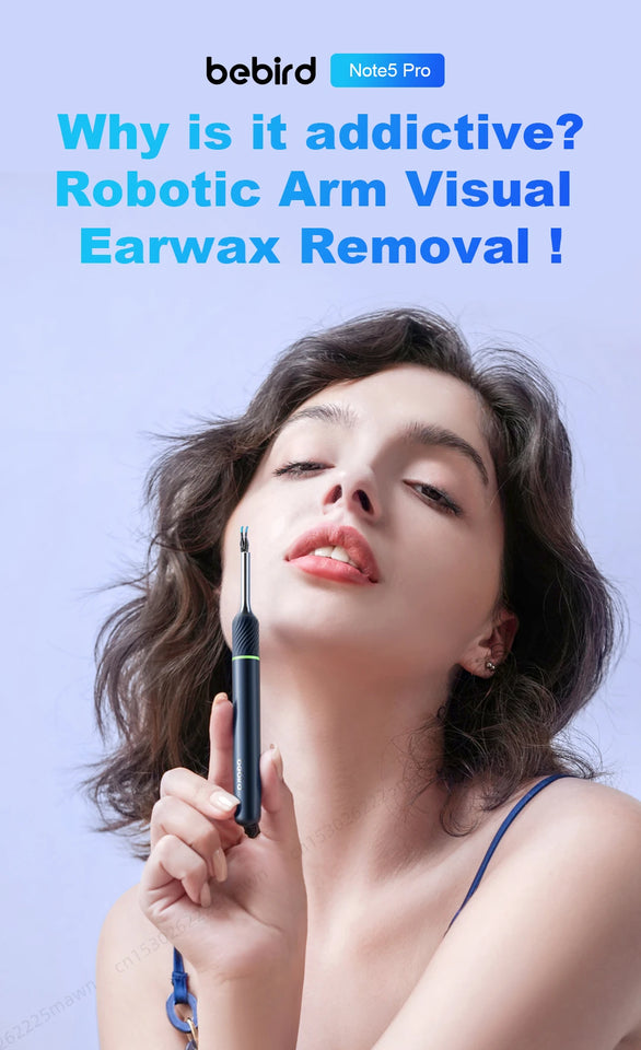 Bebird Note5 Smart Visual Ear Cleaner with Camera & Precision Tweezers – Mini Otoscope Earpick