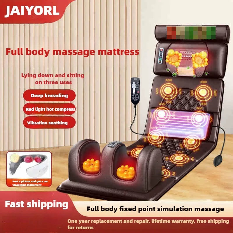 Electric Full Body Massage Mattress with Heat & Airbag Cushion