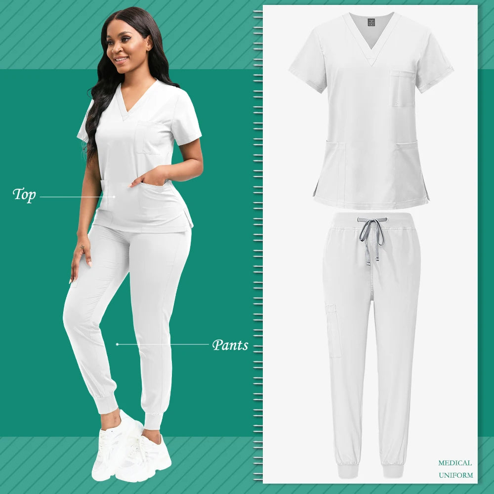 Wholesale Women’s Pediatric Nursing Scrub & Surgical Gown Set
