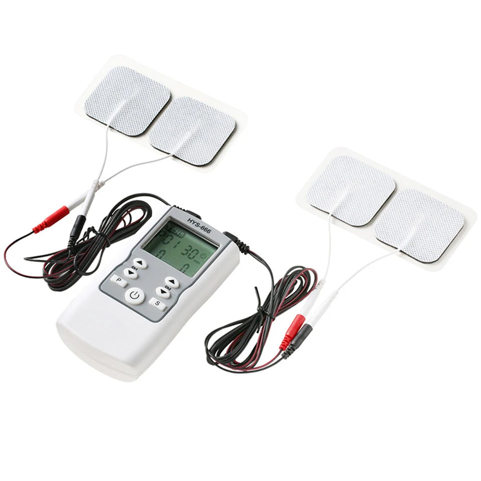 28 Modes TENS Unit Machine EMS Electric Muscle Therapy Stimulator Physiotherapy Pulse Massage Adjustable Abdominal Body Massager