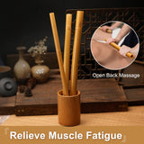 Natural Bamboo Massage Stick Wood Therapy Stick Gua Sha Massage Wood Therapy Tools for Body Contour Cupping Gua Sha Massager