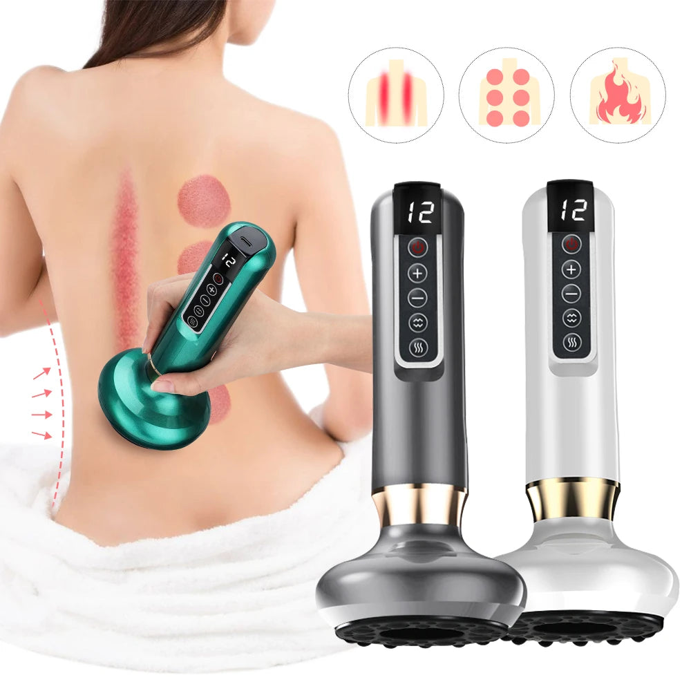 Electric Suction Cupping Therapy Set – Vacuum Massage with Glass Jars for Anti-Cellulite, Slimming & Guasha Therapy