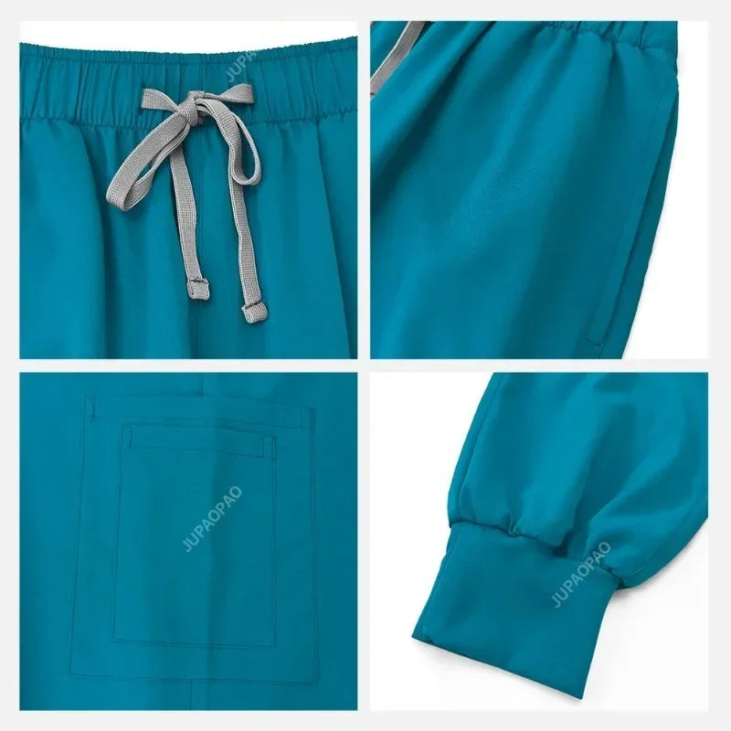 Women's Medical Scrubs Jogger Set – Doctor & Nurse Surgical Uniform
