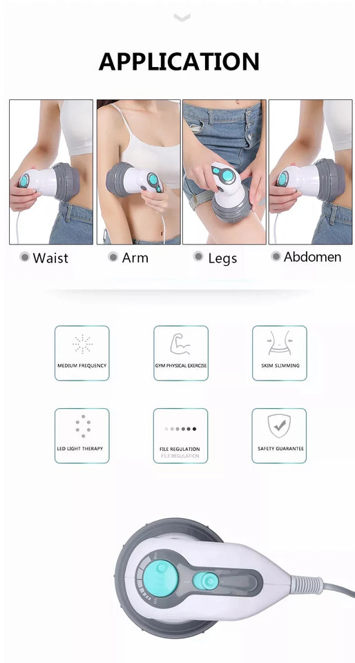 Body Electric Massager Anti Cellulite Portable Fat Slimming Health Care Massage Instrument Vibration Cervical Spine Neck Waist