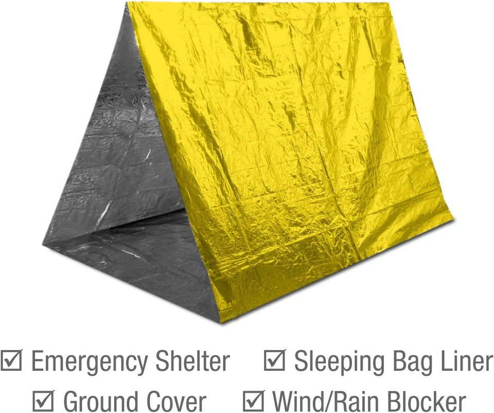 5–30PCS Outdoor Emergency Thermal Survival Blanket – Gold & Silver Foil, Waterproof, 130x210cm