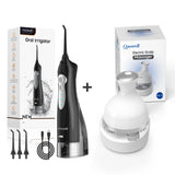 D52 Portable Oral Irrigator & Dental Water Flosser – 300ML, 4 Jet Tips, USB Rechargeable