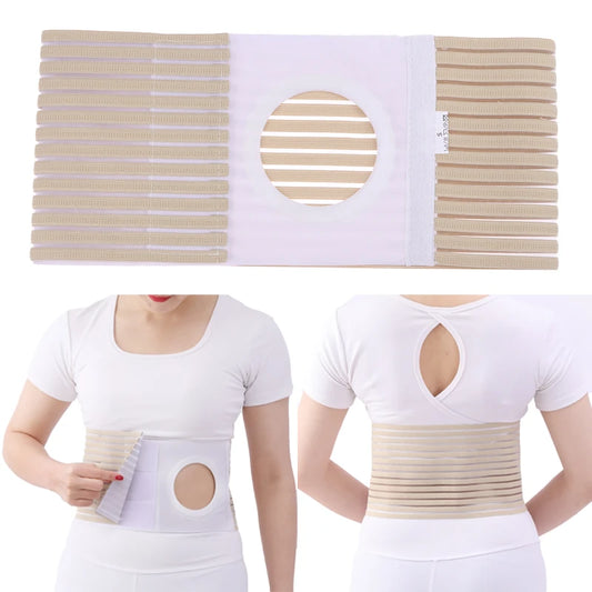 Unisex Ostomy Hernia Support Belt – Adjustable Stoma Wrap & Abdominal Binder Brace for Men and Women