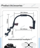 Binocular Dental Loupe with LED Surgical Headlight – 2.5X & 3.5X Magnification