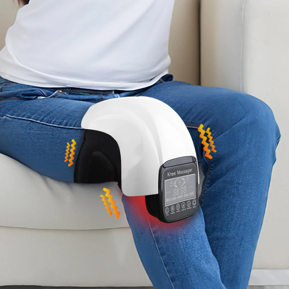 Smart Air Pressure Knee Plate Wireless Traffic Light Knee Massager Compression Airbag Leg Muscle Massage Smart Massager