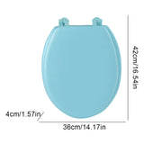 Round Soft-Close Toilet Seat – Comfortable Cushion Bathroom Replacement for Standard Toilets