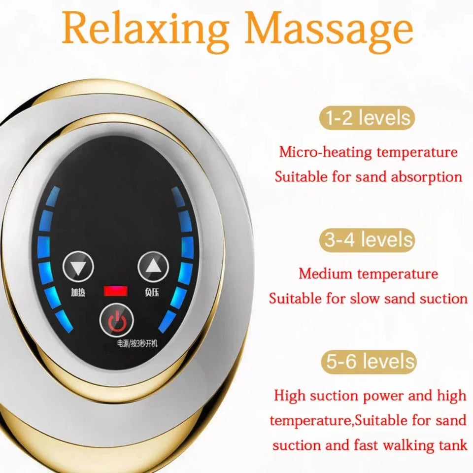 6/9 Gear Negative Pressure Vacuum Suction Cup Body Fat Burner Guasha Massage Home Rechargeable Electric Heating Cupping Massager