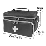 Portable Travel First Aid Kit & Medicine Storage Organizer Bag