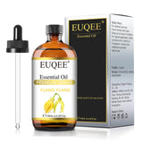 EUQEE 118ml Essential Oils – Lavender, Jasmine, Eucalyptus, Vanilla & Peppermint with Glass Dropper