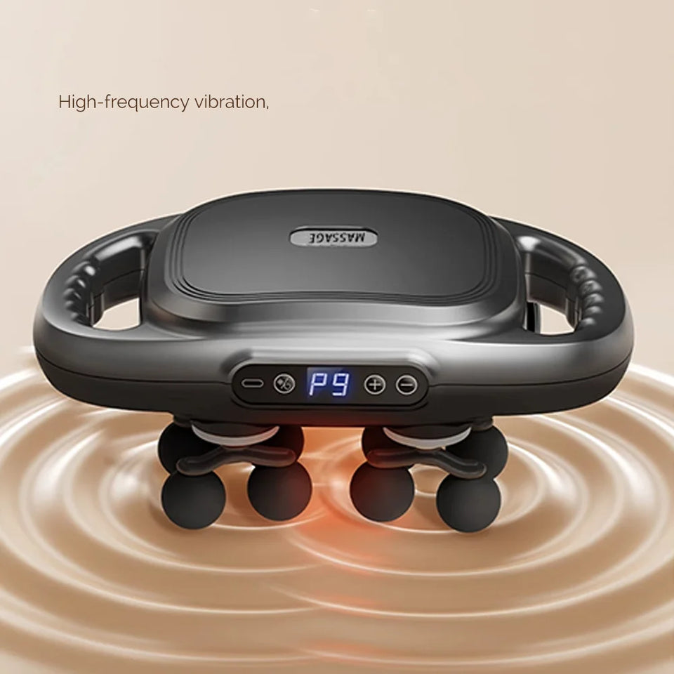 12-Head Fascia Massage Gun – High-Frequency Deep Tissue Muscle Massager