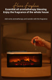 Colorful Flame Aroma Diffuser – 150ml Waterless Air Humidifier with Remote & Timer