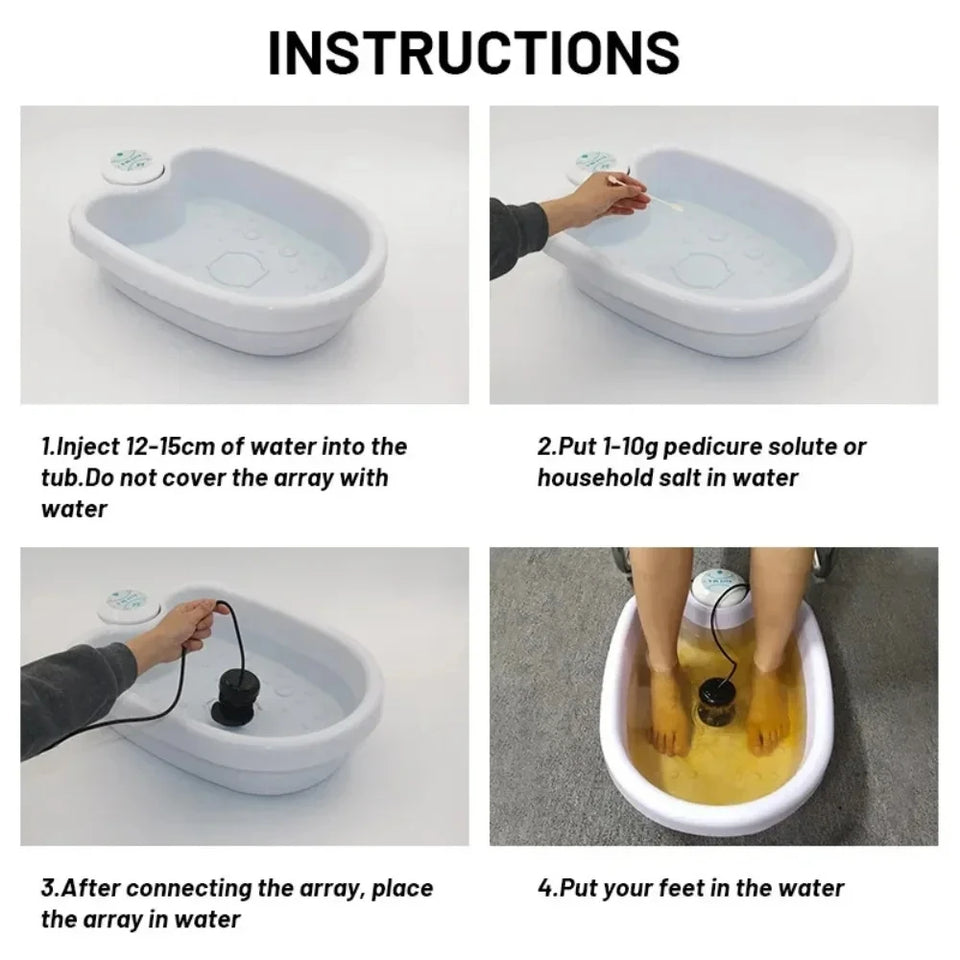 Ion Electric Foot Spa Massager Machine with Vibration Whirlpool Heating & Bubble for Ultimate Foot Relaxation and Care