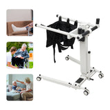 Electric Adjustable Patient Lift Transfer Chair – Foldable Handicap Shower & Commode Toilet Seat for Elderly Home Care