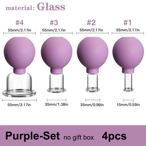 Rubber Cupping Face Massager Vacuum Eye Skin Lifting Facial Cups Anti Cellulite Jar Anti-Wrinkle Cupping Therapy Beauty Tool
