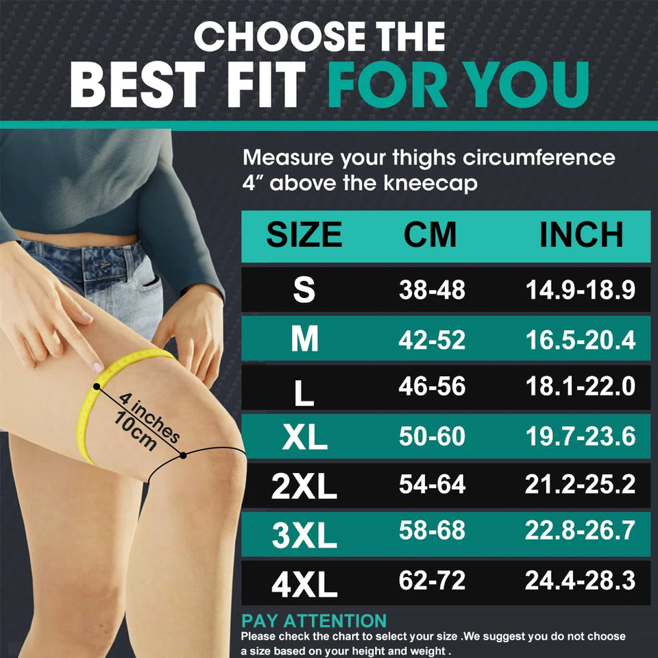 1 Pair Open Toe Thigh High Compression Stockings with Silicone Band – 20-30mmHg Graduated Support for Varicose Veins