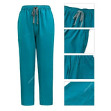 Unisex V-Neck Short Sleeve Medical Scrub Set for Hospital & Dental Work