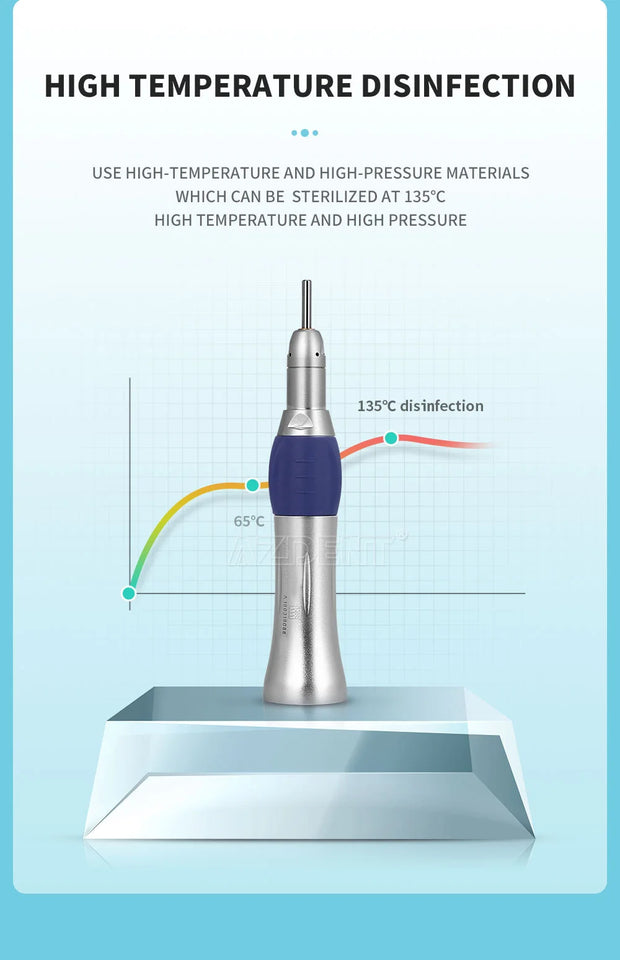 AZDENT Dental Low-Speed Contra Angle Handpiece – Latch Type, Fits E-Type Air Motors