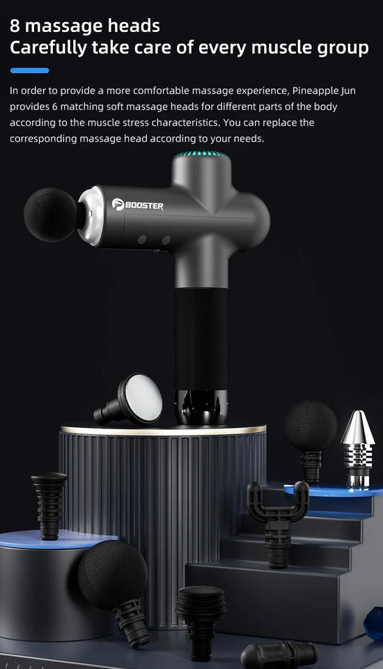 Booster Massage Gun – Smart Electric Fascia Massager for Deep Tissue Muscle Relaxation & Fitness Recovery