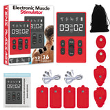 TENS meridian massager EMS multifunctional massager with 12 modes and 36 levels of intensity timed dual channel output massager