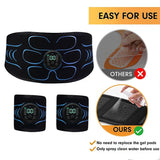 Smart USB Rechargeable Abdominal Toning Belt – Muscle Trainer & Massager