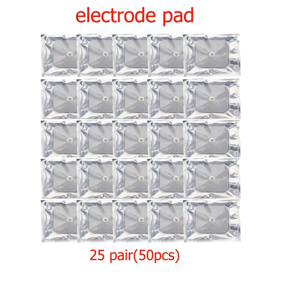 4 Mode Tens Pulse Machine Muscle Nerve Electrostimulator EMS Acupuncture Physiotherapy Massager Electrode Patch Digital Therapy