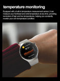 2025 Nursing-Grade Health Smartwatch – ECG+PPG, Blood Oxygen, Blood Lipid, Uric Acid, Body Temperature & Bluetooth Call