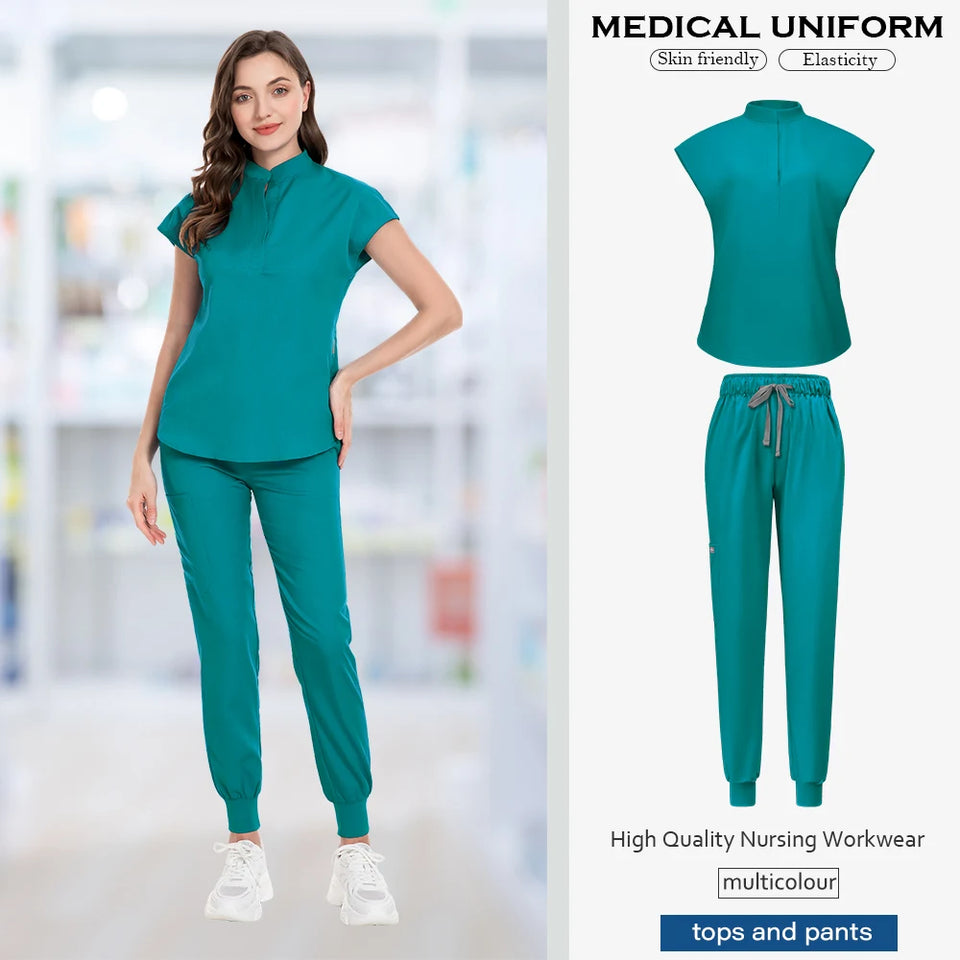Medical & Surgical Uniform Set – Professional Hospital, Clinic, Veterinary & Pharmacy Workwear for Doctors and Nurses